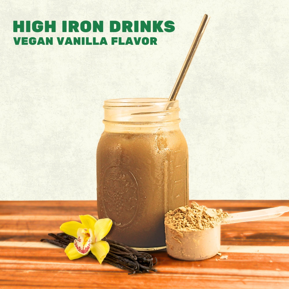 Iron Powder - Highly Absorbed, Avoids Side Effects - Vegan Vanilla