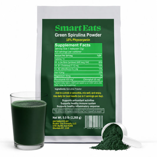 Green Spirulina (Organic) - Rich in Phycocyanin & Iron