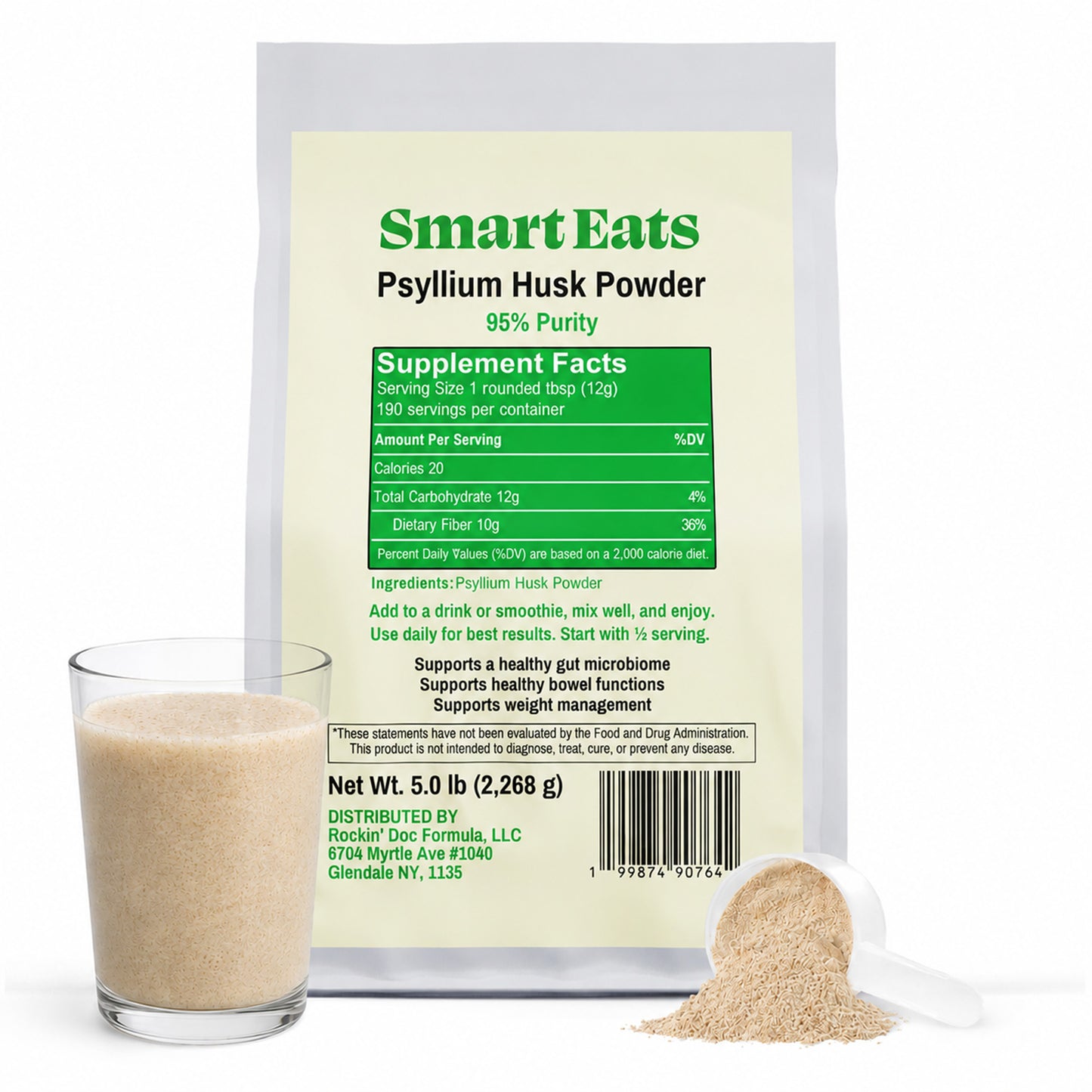 Psyllium Husk Powder - Prebiotic Fiber