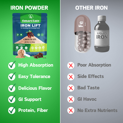 Chocolate Iron Powder - Highly Absorbed - Easily Digested - Improve Iron/Blood Levels Fast