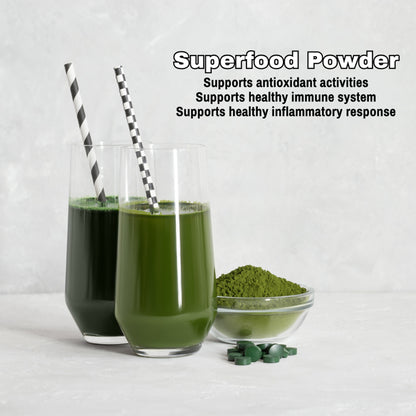 Green Spirulina (Organic) - Rich in Phycocyanin & Iron