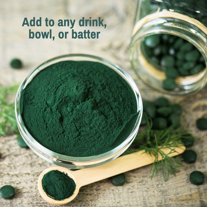 Green Spirulina (Organic) - Rich in Phycocyanin & Iron