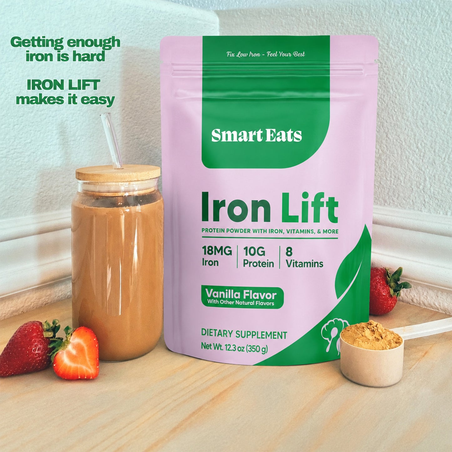 2-in-1: Iron + Protein Powder
