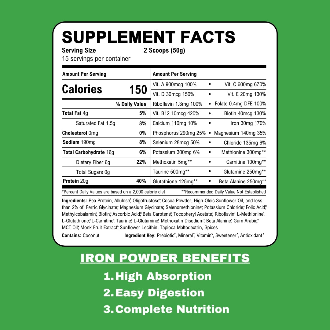 Iron Powder Supplement - Chocolate