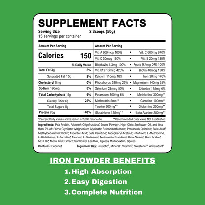 Iron Powder Supplement - Chocolate