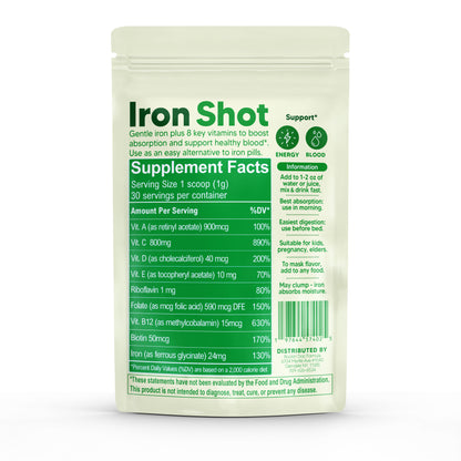 2-in-1: Iron + Multivitamin Powder